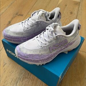 Hoka Speedgoat 6 Purple Starlight Glow Running Shoes 7.5 Like New